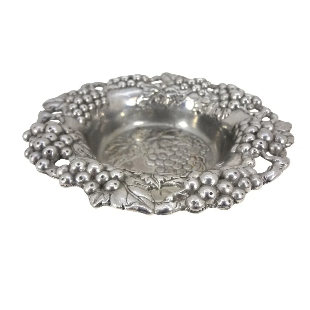 Arthur Court‎ Grape Cluster Pewter Aluminum 1995 Vintage Wine Bottle Coaster